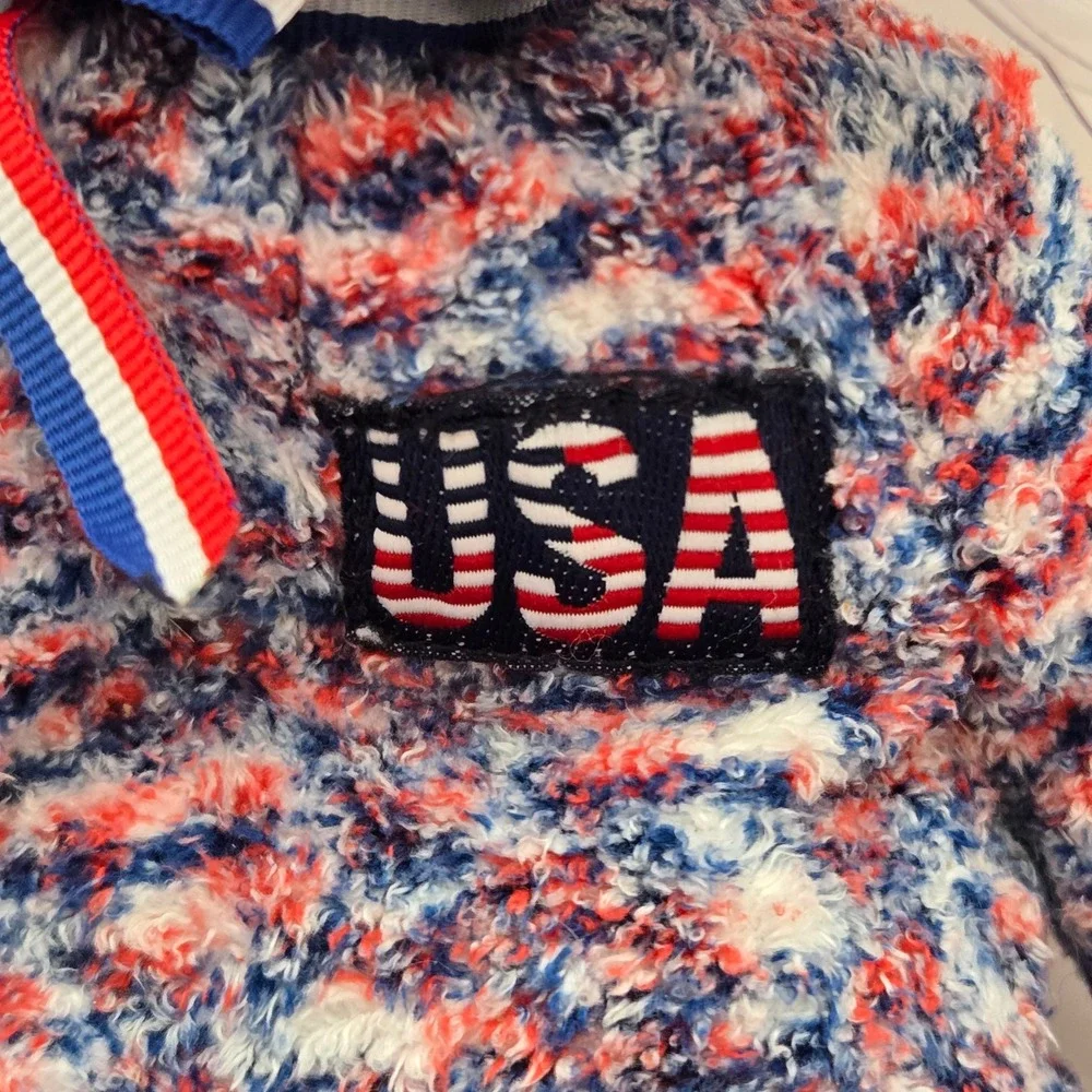 Ty 2000 USA Bear Beanie Baby Patriotic Americana Plush